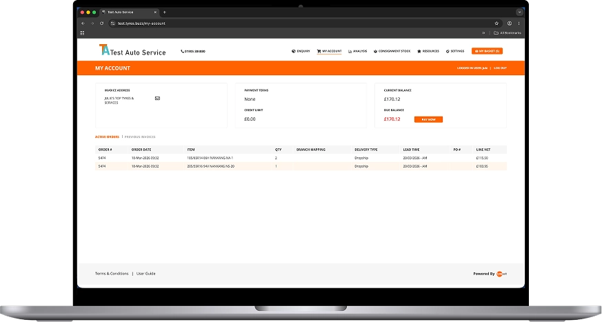 WebTrade responsive screens